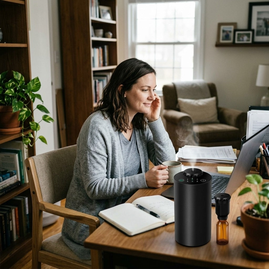 Waterless Essential Oil Diffuser for Home or Car - in everyday life