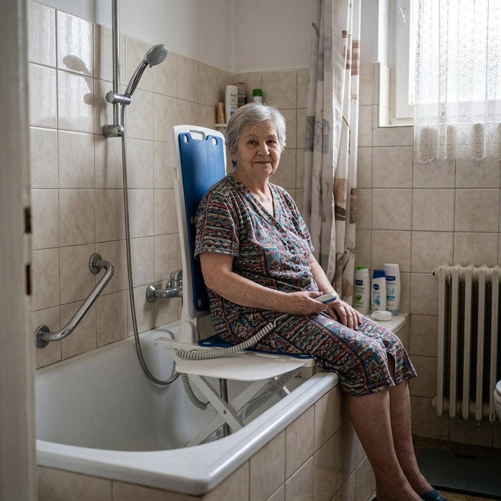 Vízálló elektromos kádemelő, CE-tanúsítvánnyal - a mindennapokban