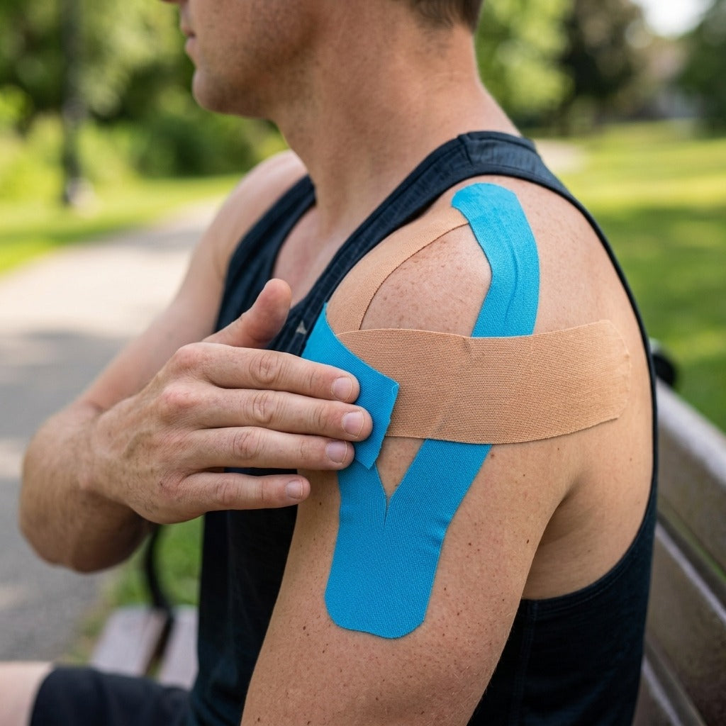 Waterproof Kinesiology Tape for Sports - in use