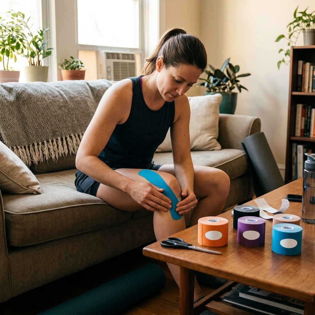 Waterproof Kinesiology Tape for Sports - at home