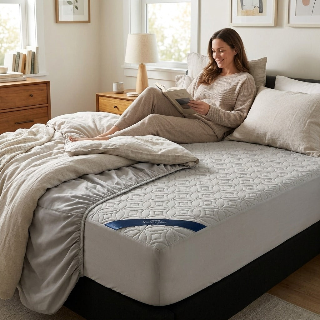 Waterproof Quilted Mattress Protector, 30 cm Deep Pocket - in everyday life