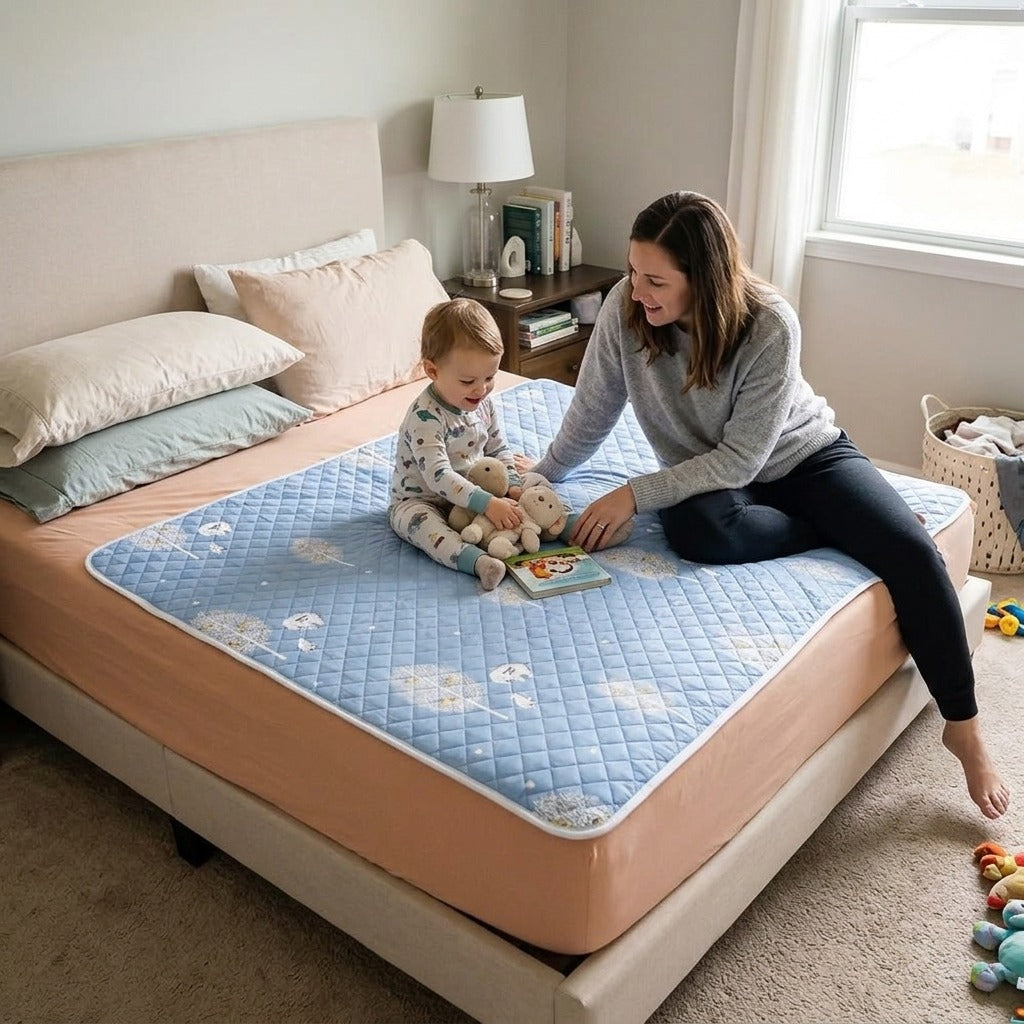 Waterproof Washable Mattress Protector Pad - in everyday life