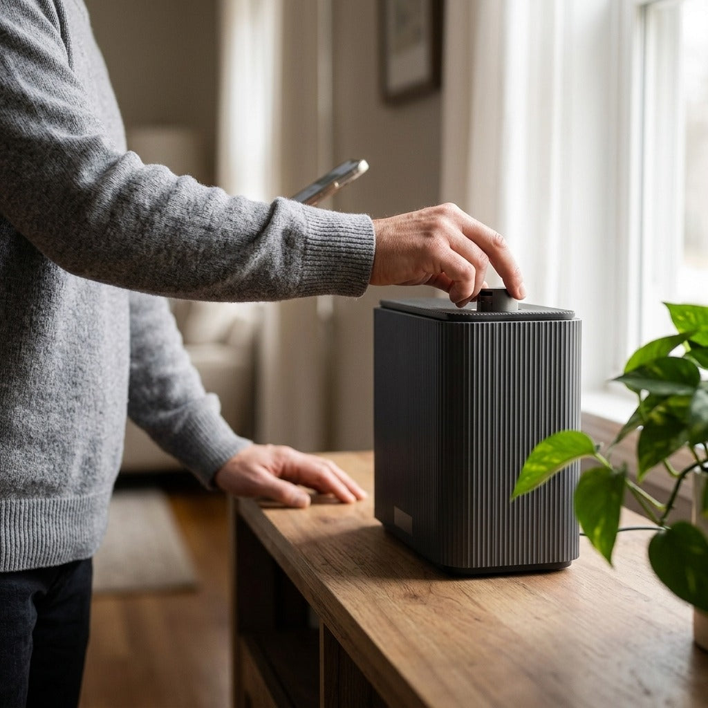 Wi-Fi and Bluetooth Fragrance Diffuser, 1000 ml - in use