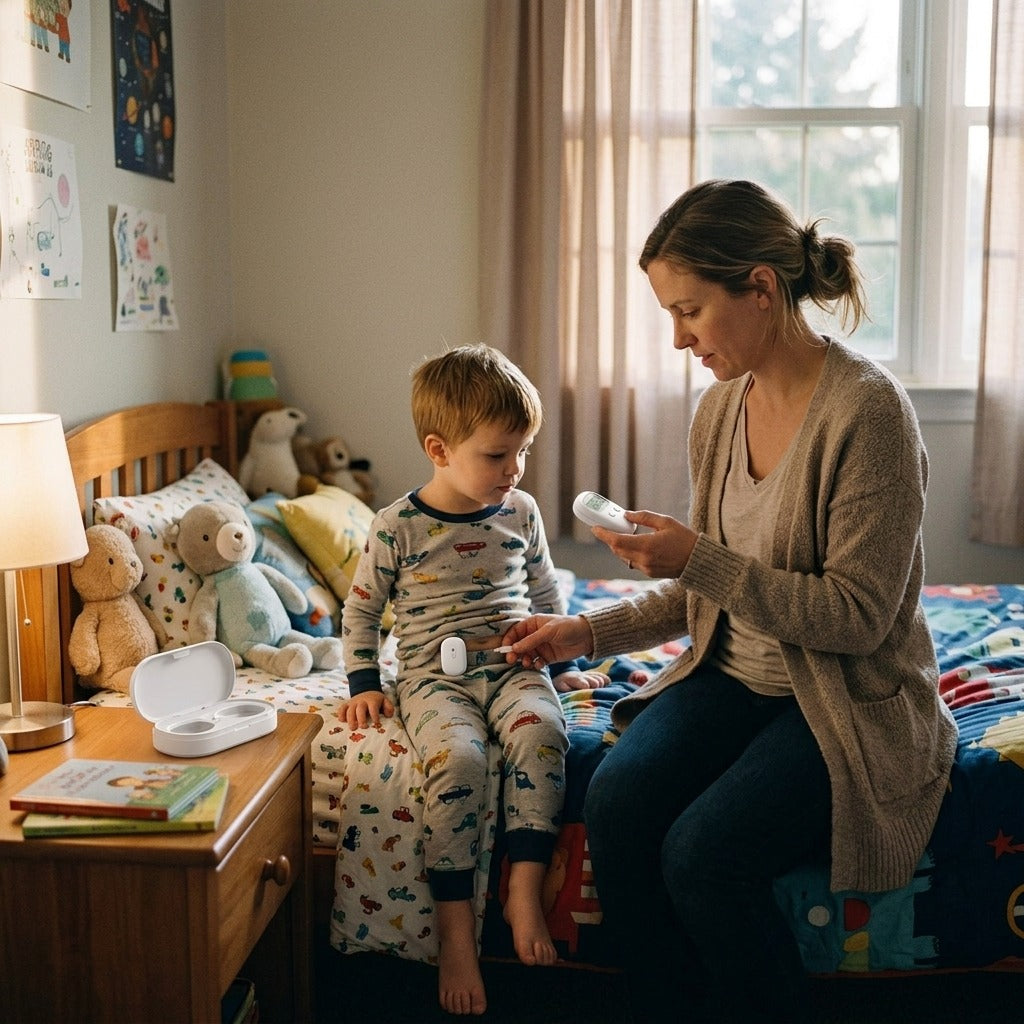 Wireless Bedwetting Vibration Alarm - at home