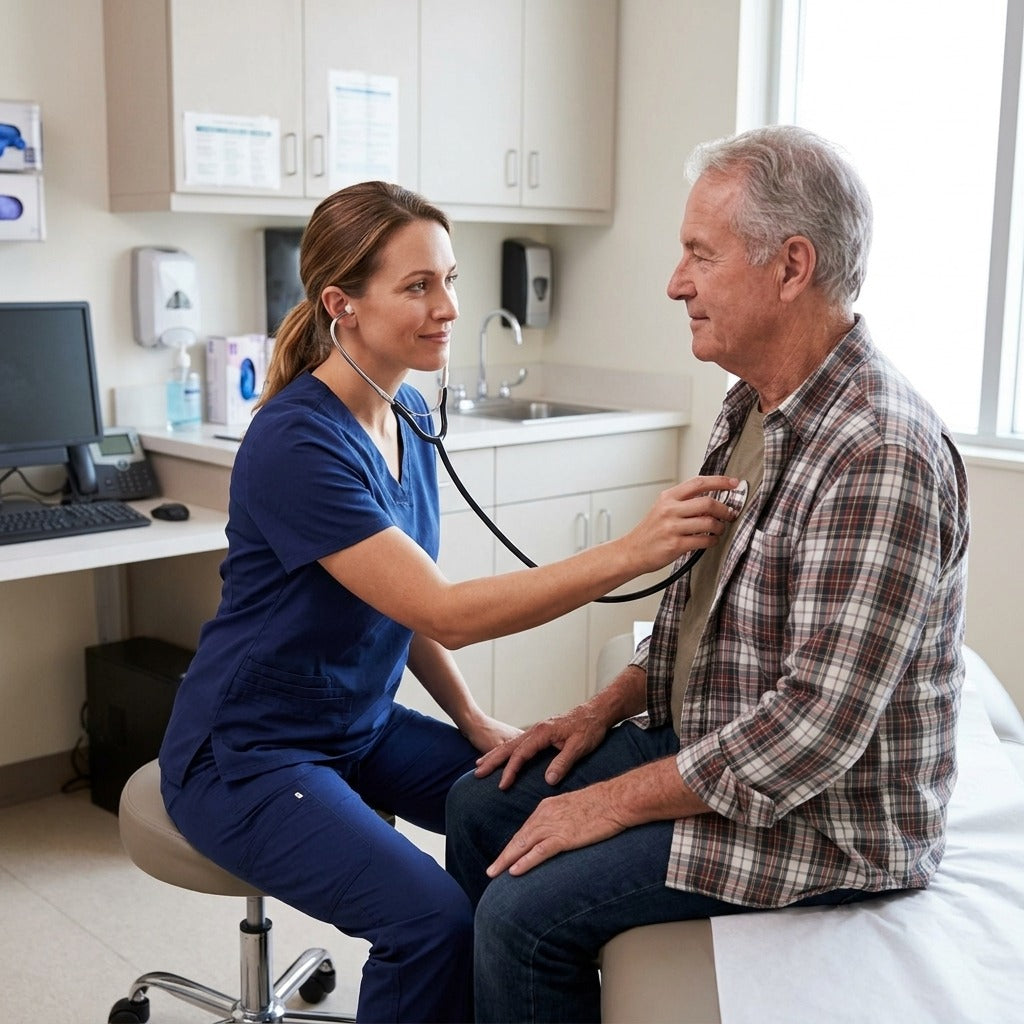 Medwell Dual Head Stethoscope, Portable, Lightweight - in everyday life
