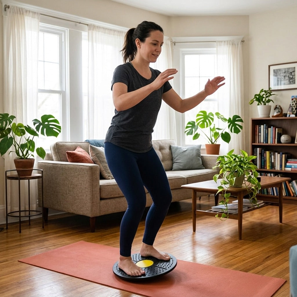 Yoga Balance Board for Fitness Training - in everyday life